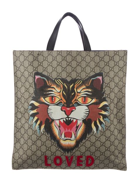 gucci cat mens shirt|gucci tote with cat.